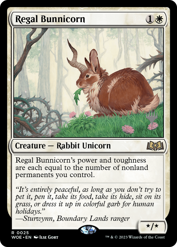 Regal Bunnicorn (Promo Pack) [Wilds of Eldraine Promos]-1