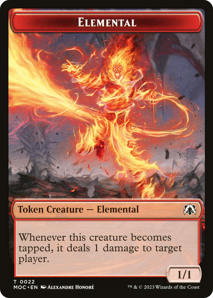 Elemental (TMOC-022) - March of the Machine Commander Tokens-1