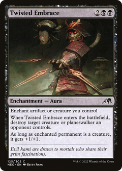 Twisted Embrace (NEO-125) - Kamigawa: Neon Dynasty Foil-1