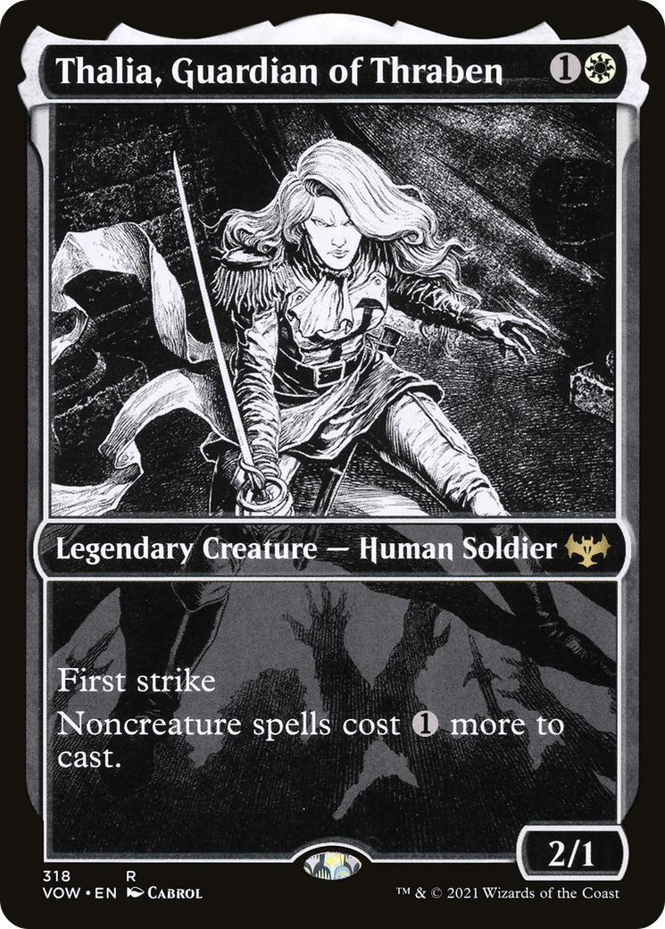 Thalia, Guardian of Thraben (Showcase Eternal Night) [Innistrad: Crimson Vow]-1