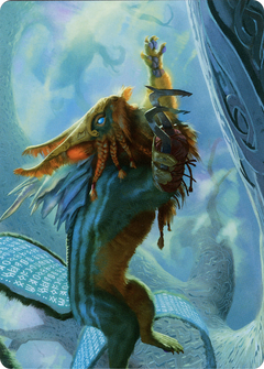 Toski, Bearer of Secrets // Toski, Bearer of Secrets (ASKHM-052) - Art Series: Kaldheim (Borderless) Foil-3