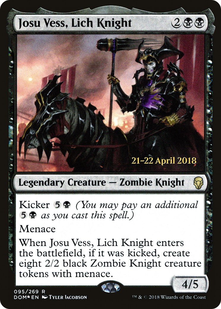 Josu Vess, Lich Knight [Dominaria Prerelease Promos]-1