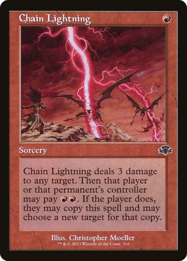 Chain Lightning (Retro) [Dominaria Remastered]-1