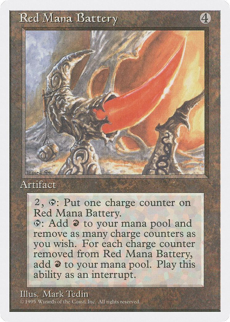 Red Mana Battery [Fourth Edition]-1