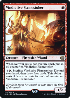Vindictive Flamestoker (PRE-154) - Phyrexia: All Will Be One Promos Foil-1