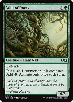 Wall of Roots (TDC-278) - Commander: Tarkir: Dragonstorm-1
