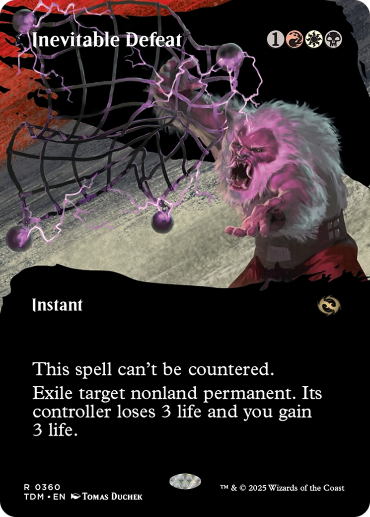 Inevitable Defeat (Borderless) [Tarkir: Dragonstorm]-1