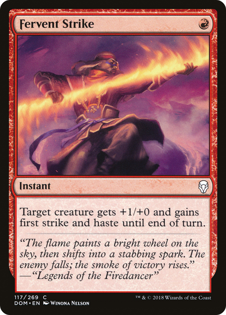 Fervent Strike [Dominaria]-1