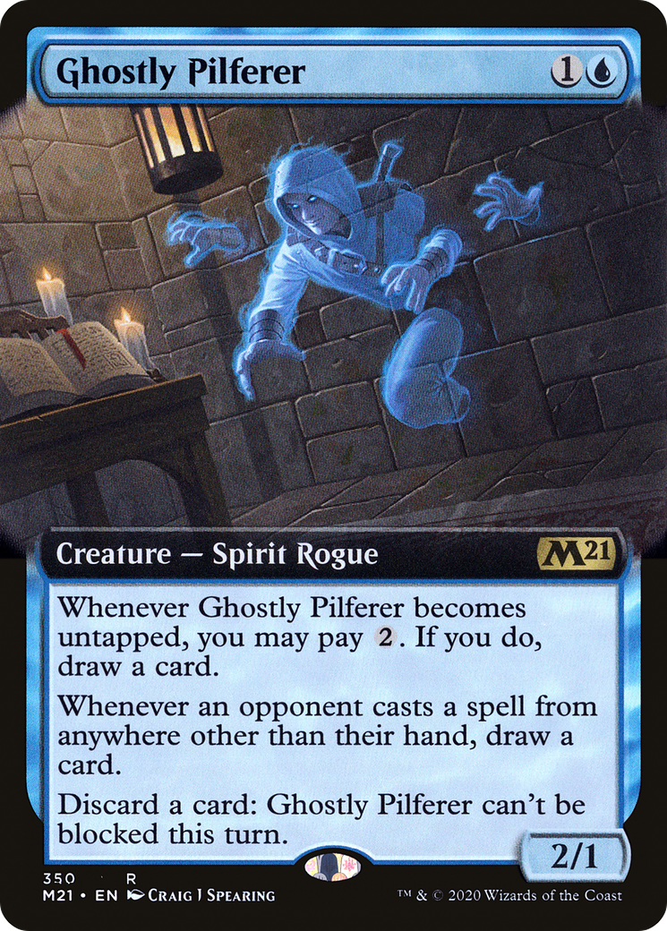 Ghostly Pilferer (Extended Art) [Core Set 2021]-1