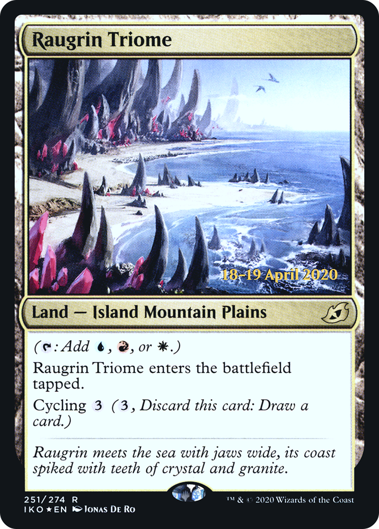 Raugrin Triome [Ikoria: Lair of Behemoths Prerelease Promos]-1