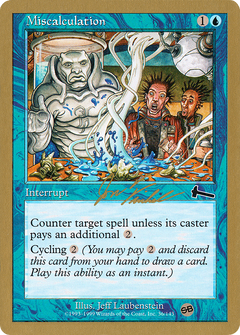 Miscalculation - 2000 Jon Finkel (ULG) (SB) (WCD-) - World Championship Decks 2000-1