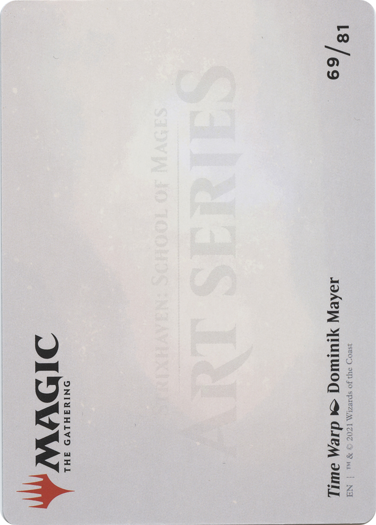Time Warp // Time Warp (ASTX-069) - Strixhaven Art Series (Borderless)-2