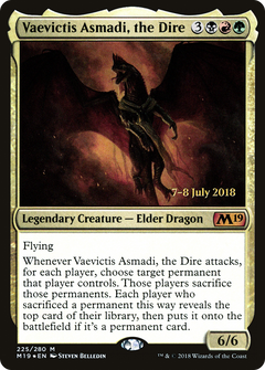 Vaevictis Asmadi, the Dire (PRE-225) - Core Set 2019 Promos Foil-1