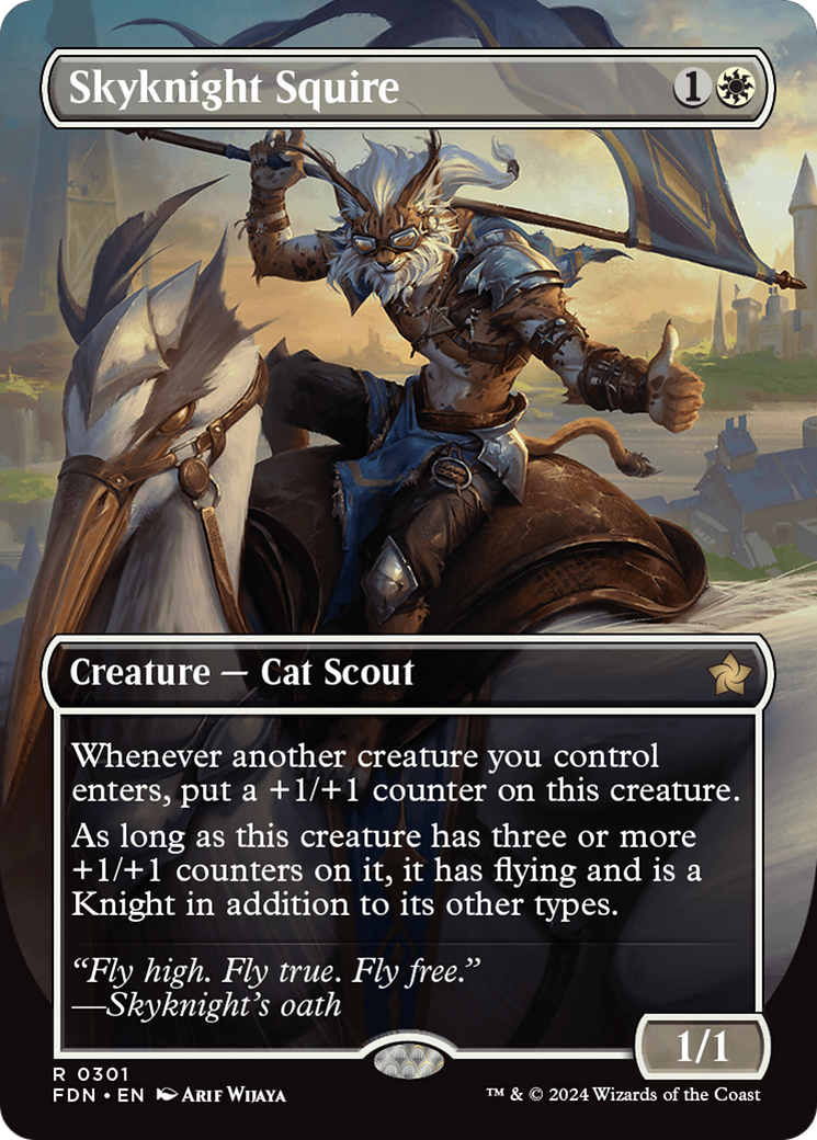 Skyknight Squire (Borderless) [Foundations]-1