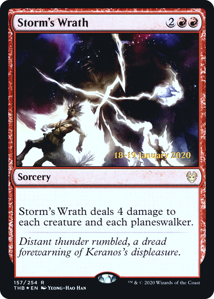 Storm's Wrath [Theros Beyond Death Prerelease Promos]-1