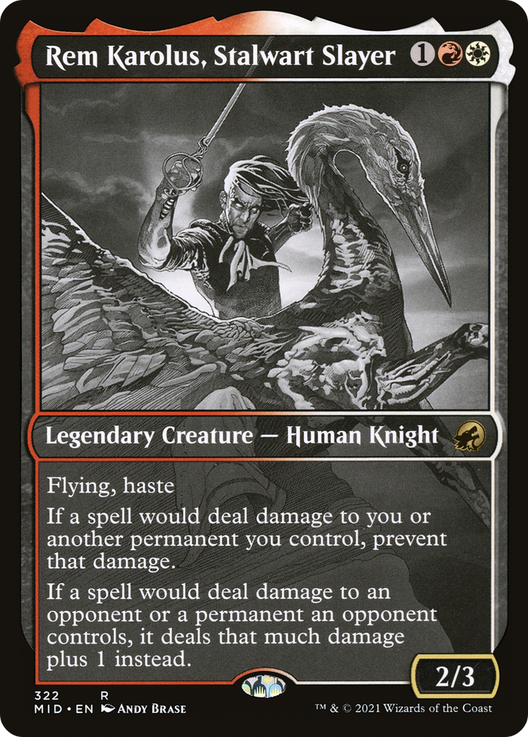 Rem Karolus, Stalwart Slayer (Showcase Eternal Night) [Innistrad: Midnight Hunt]-1