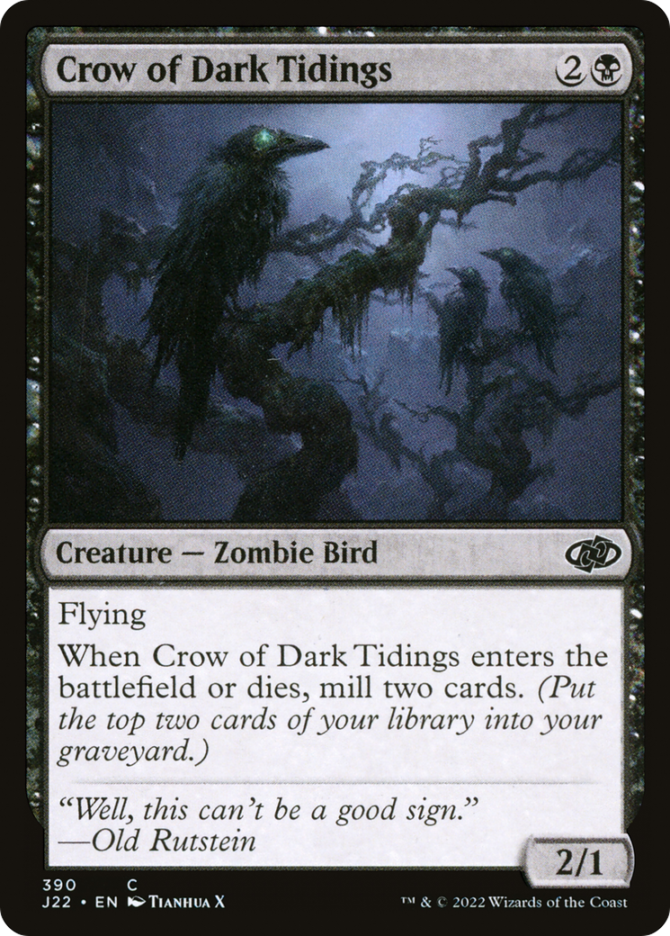 Crow of Dark Tidings [Jumpstart 2022]-1