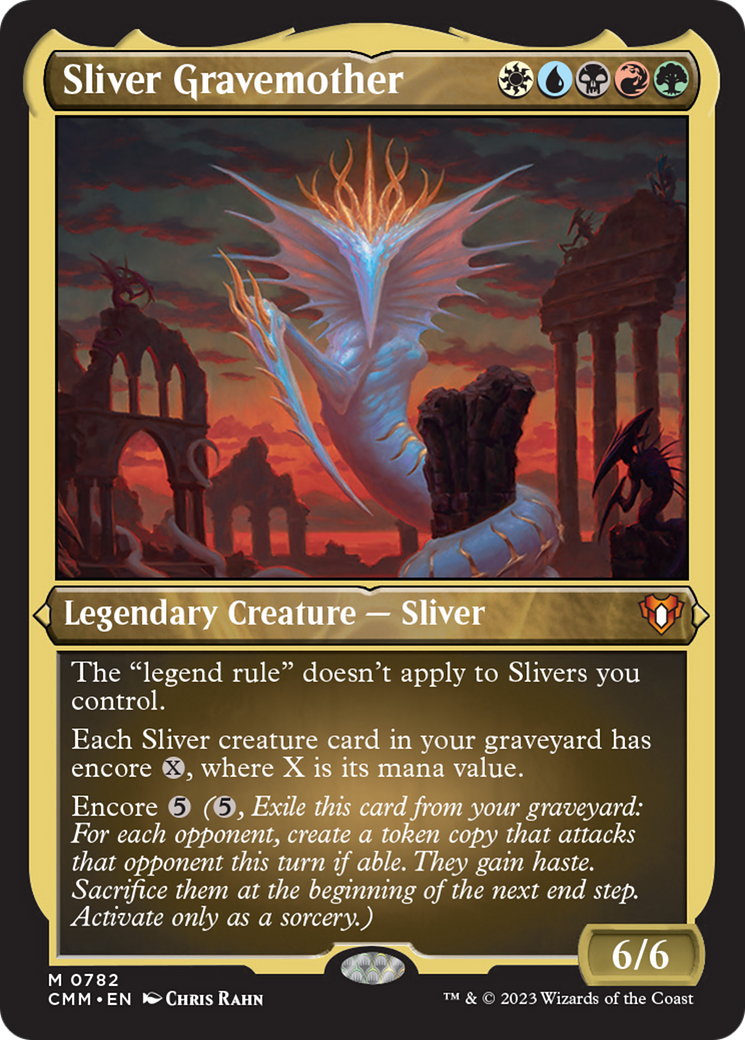Sliver Gravemother (Display Commander) (Foil Etched) [Commander Masters]-1
