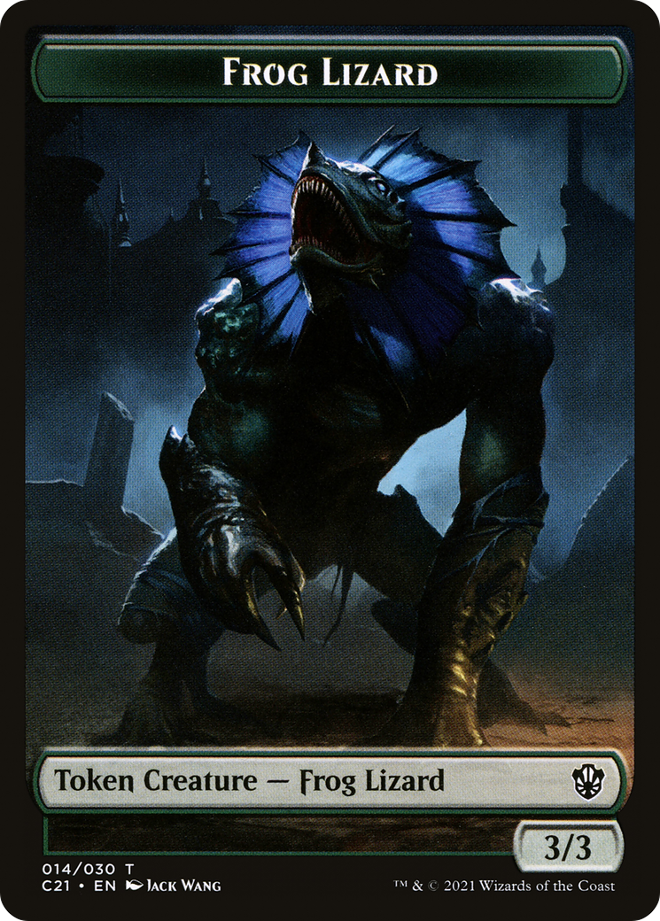 Frog Lizard (TC21-014) - Commander 2021 Tokens-1