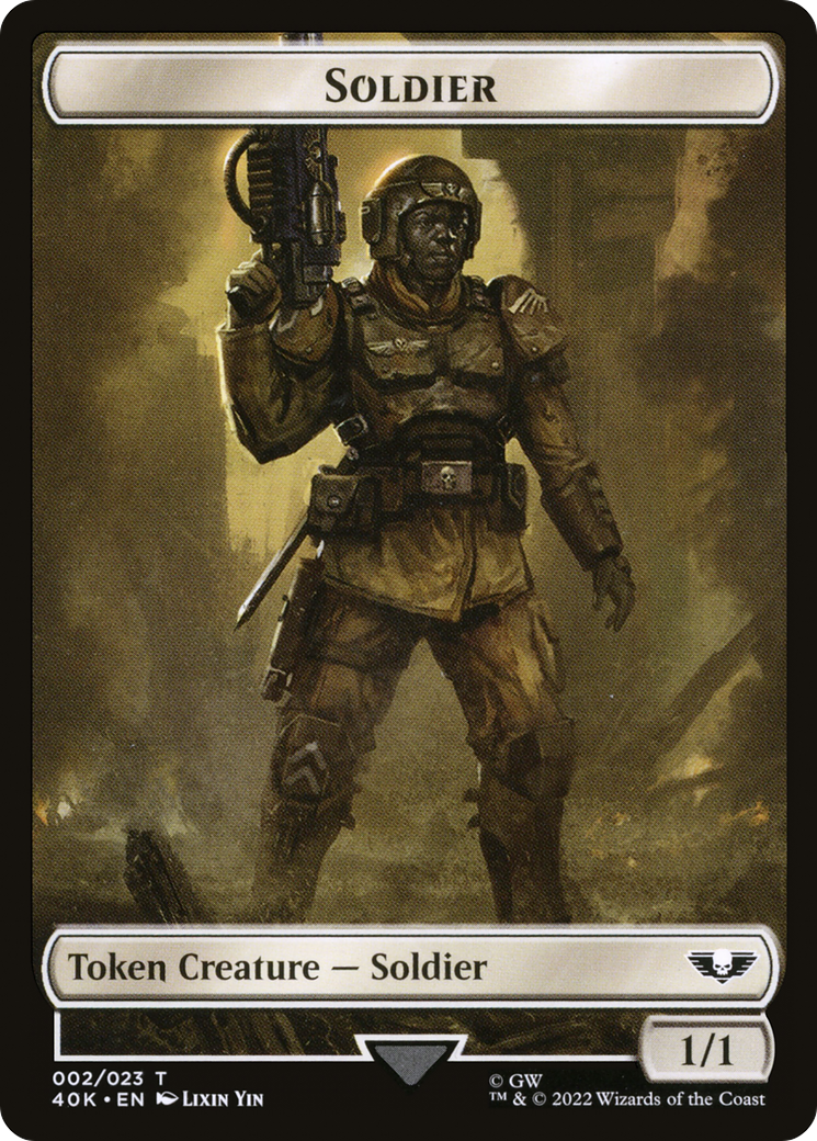 Soldier (T40K-002) - Warhammer 40,000 Tokens-1