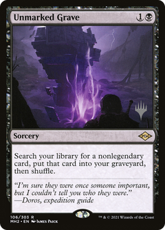 Unmarked Grave (Promo Pack) [Murders at Karlov Manor Promos]-1
