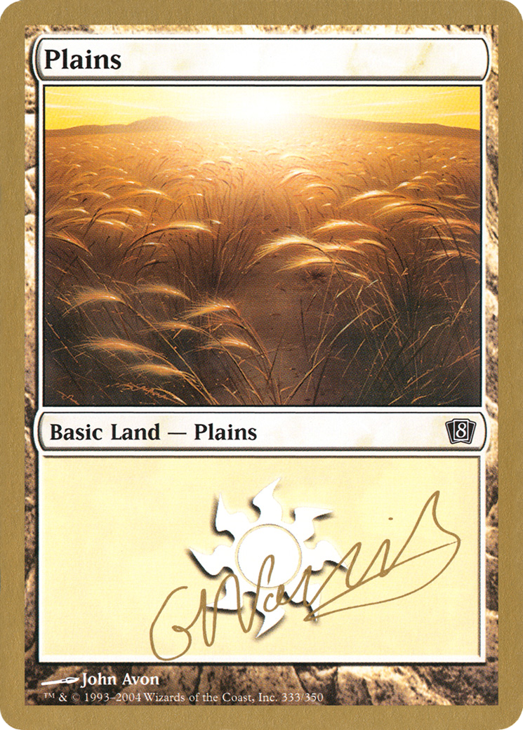 Plains (333) - 2004 Gabriel Nassif (8ED) (WCD-) - World Championship Decks 2004-1