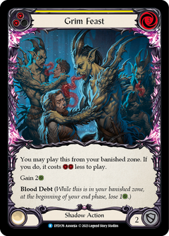Grim Feast (Yellow) [DTD176] (Dusk Till Dawn)  Rainbow Foil-1