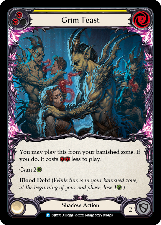 Grim Feast (Yellow) [DTD176] (Dusk Till Dawn)  Rainbow Foil-2