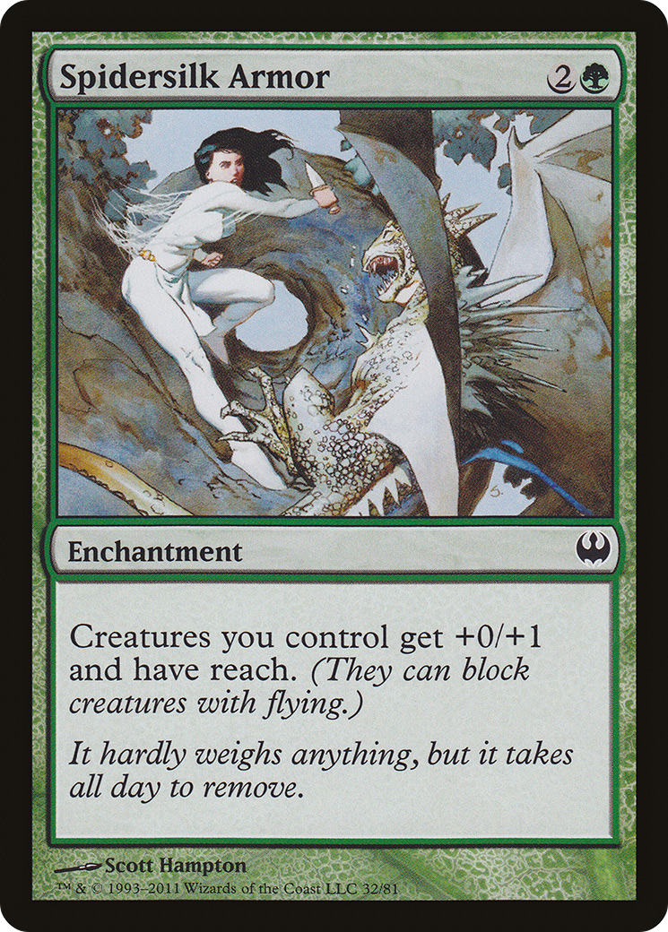 Spidersilk Armor [Duel Decks: Knights vs. Dragons]-1