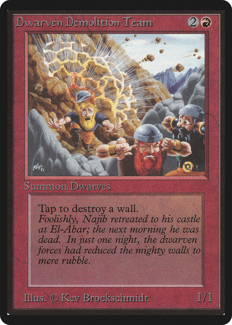 Dwarven Demolition Team (LEB-) - Limited Edition Beta-1