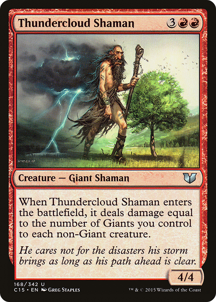 Thundercloud Shaman (C15-168) - Commander 2015-1
