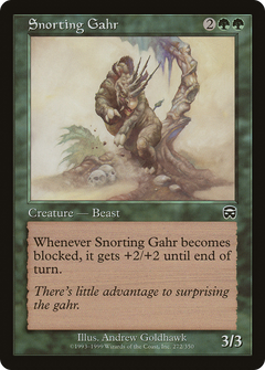 Snorting Gahr [Mercadian Masques]-1