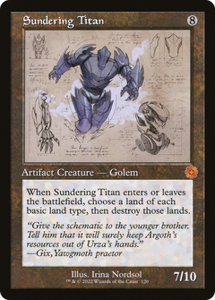 Sundering Titan (Retro Schematic) [The Brothers' War Retro Artifacts]-1