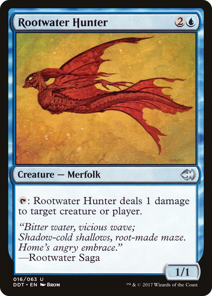 Rootwater Hunter [Duel Decks: Merfolk vs. Goblins]-1