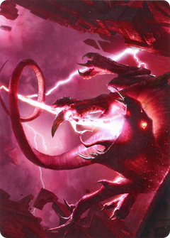 Thundering Rebuke // Thundering Rebuke (AZNR-068) - Zendikar Rising Art Series (Borderless)-1