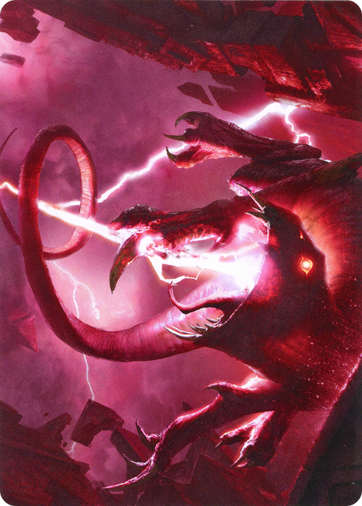 Thundering Rebuke // Thundering Rebuke (AZNR-068) - Zendikar Rising Art Series (Borderless)-1