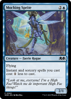 Mocking Sprite [Wilds of Eldraine]-1