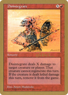 Disintegrate - 1997 Paul McCabe (5ED) (WCD-) - World Championship Decks 1997-1