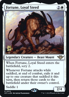 Fortune, Loyal Steed [Outlaws of Thunder Junction Prerelease Promos]-1
