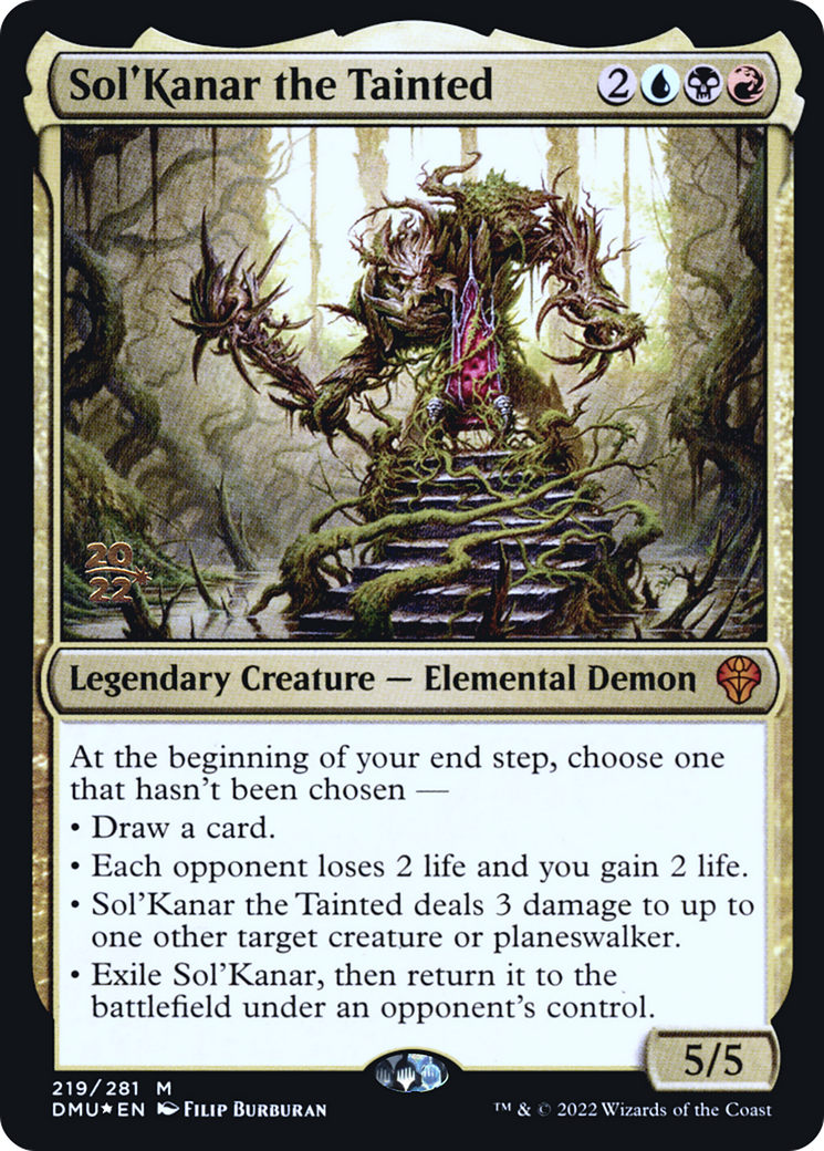 Sol'Kanar the Tainted [Dominaria United Prerelease Promos]-1