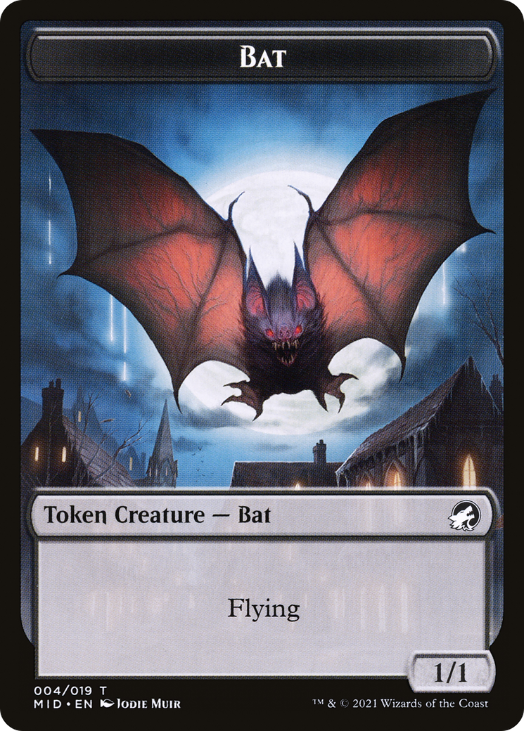 Bat (TMID-004) - Innistrad: Midnight Hunt Tokens-1