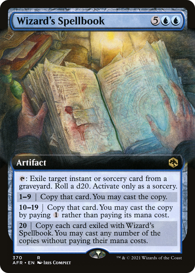 Wizard's Spellbook (Extended Art) (AFR-370) - Adventures in the Forgotten Realms: (Extended Art)-1
