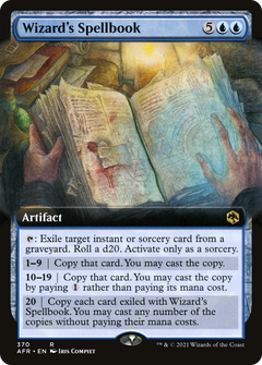 Wizard's Spellbook (Extended Art) (AFR-370) - Adventures in the Forgotten Realms: (Extended Art) Foil-1