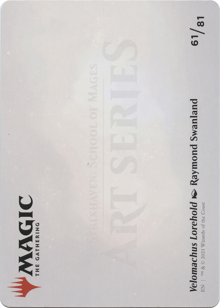 Velomachus Lorehold // Velomachus Lorehold (ASTX-061) - Strixhaven Art Series (Borderless) Foil-2