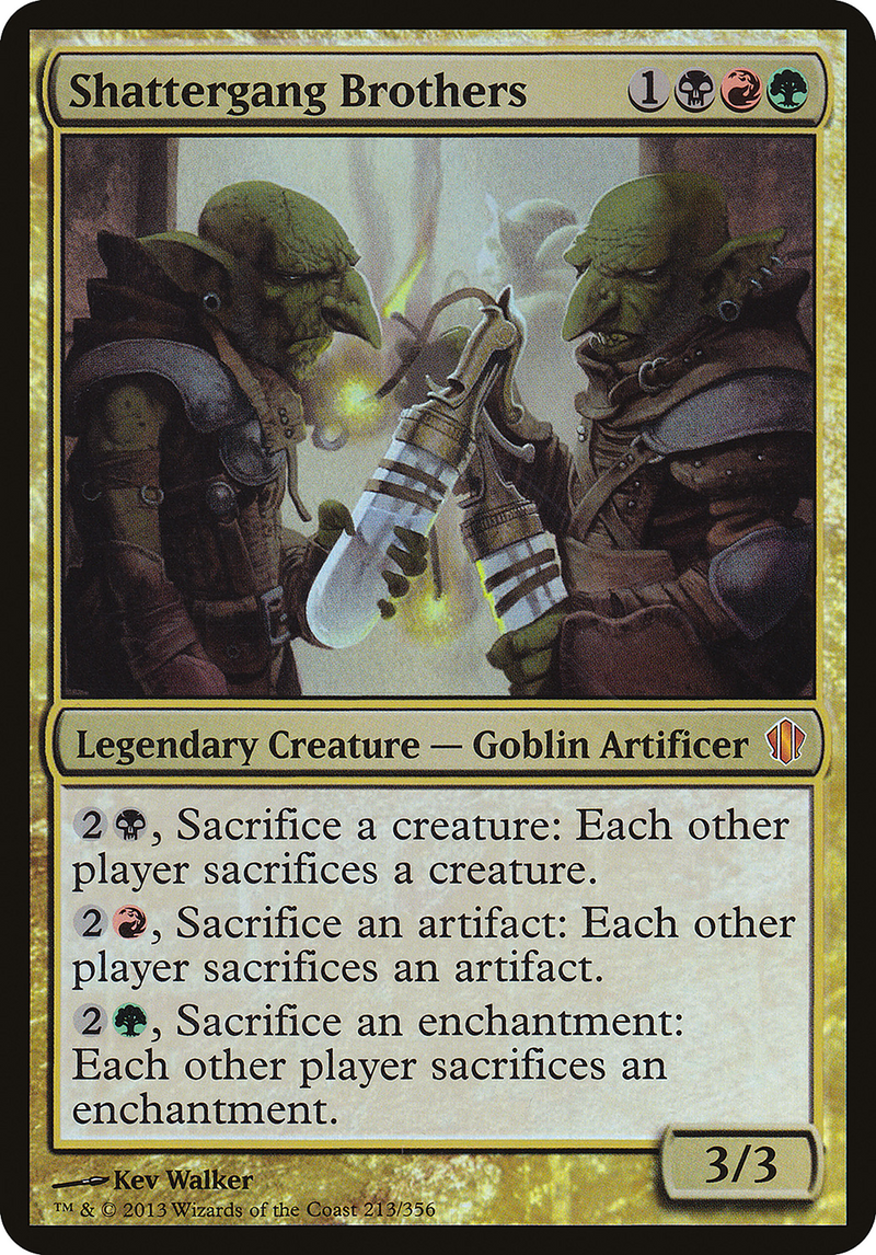 Shattergang Brothers (Oversized) [Commander 2013 Oversized]-1