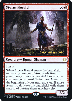 Storm Herald [Theros Beyond Death Prerelease Promos]-1