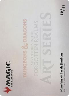 Mountain // Mountain (AAFR-059) - Adventures in the Forgotten Realms Art Series (Borderless)-2
