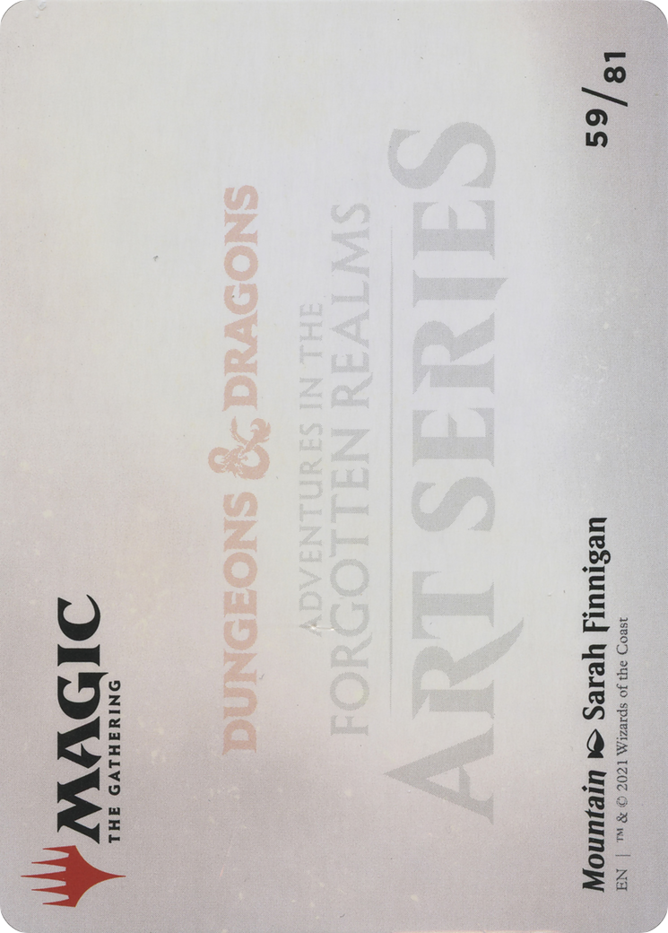 Mountain // Mountain (AAFR-059) - Adventures in the Forgotten Realms Art Series (Borderless)-2