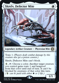 Skrelv, Defector Mite [Phyrexia: All Will Be One Prerelease Promos]-1