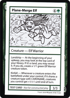 Plane-Merge Elf (2021 Edition) [Mystery Booster Playtest Cards]-1